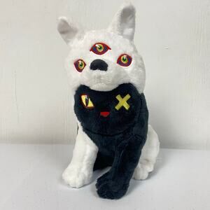 Meow Wolf Cat Wolf 10-inch Plush Black/White Stuffed Animal New With Tags